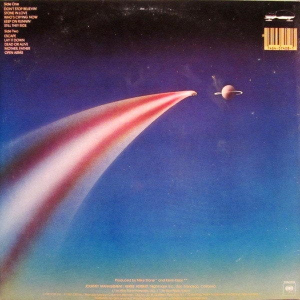 Journey - Escape JAPAN 1981 Vinyl LP CBS/Sony 25AP-2100