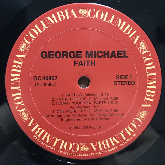 George Michael Faith Vinyl, 1987 LP, Album - Etsy