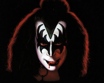 Vintage 1978 Kiss Gene Simmons LP Record Album Vinyl No Barcode