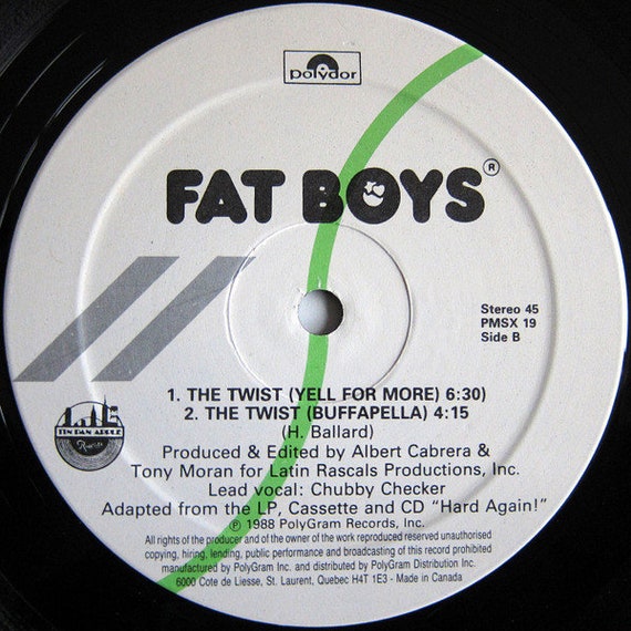 Fat Boys the Twist Vinyl, 12