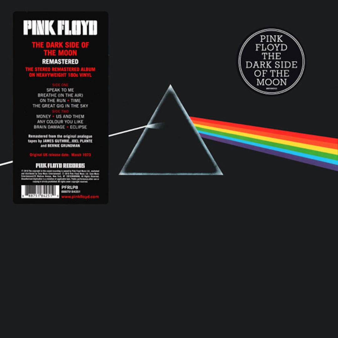 Pink Floyd the Dark Side of the Moon BRAND NEW With All the