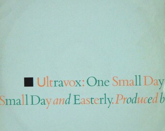 Ultravox One Small Day (Special Re-Mix) Vinyl, 12 Zoll, 45 RPM, Single