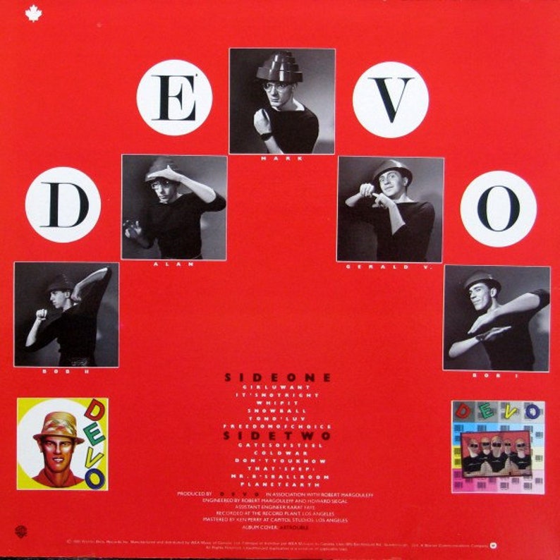 Devo Lettering Devo Freedom of Choice New Wave, Synth-pop Original Vinyl - Etsy