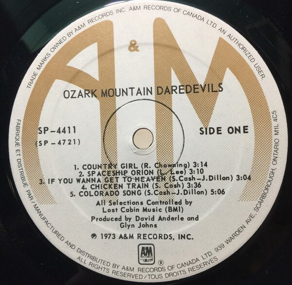 レコード 米LP The Ozark Mountain Daredevils 1stプレス