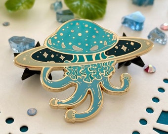 Space Jellyfish Enamel Pin for Ita Bag
