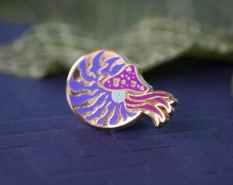 Nautilus Mini Enamel Pin