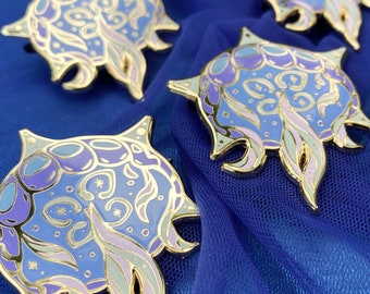 Moon Jellyfish Enamel Pin