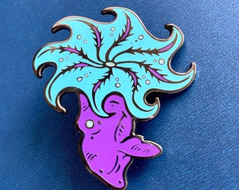 Vampire squid Enamel Pin- Glow in the dark