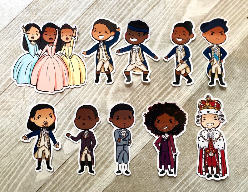Hamilton Stickers Set Notebook Sticker Laptop Stickers | Etsy