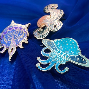 Jellyfish Enamel Pin Set- Space Pins for Ita Bag