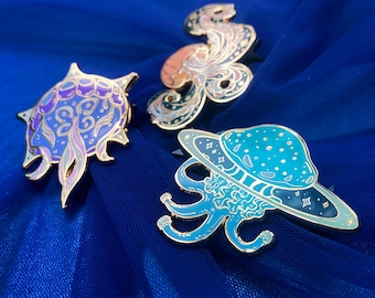 Jellyfish Enamel Pin Set- Space Pins for Ita Bag