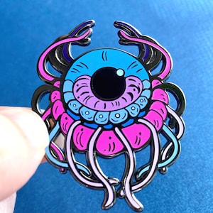 Alarm Jellyfish enamel pin - Glow in the dark pins