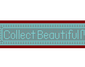 Collect Beautiful Moments Filet Crochet Wall Decor Table Runner Pattern and Charts, Instant Digital PDF Dowload