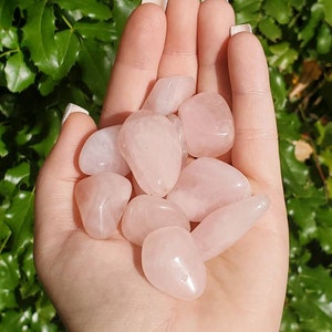 Rose quartz tumble