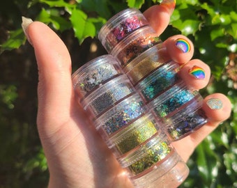 Biodegradable Glitter | Stackable Jars | Festival Glitter | Makeup Glitter | Craft Glitter | Samples | Gift
