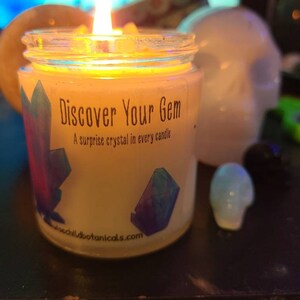 Hidden Gem Candle. DISCOVER YOUR GEM. Hidden Crystal Candle. A Surprise ...