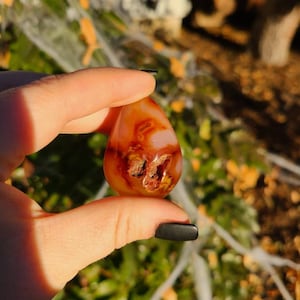 Carnelian Crystal Egg. Ready to ship. Sacral Chakra.  Crystal healing