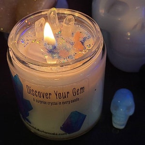 Hidden Gem Candle. DISCOVER YOUR GEM. Hidden Crystal Candle. A Surprise ...