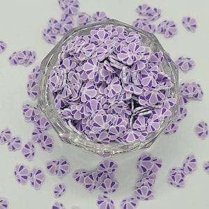 Polymer Clay Sprinkles | Purple Sea Shells | Clay Sprinkles | Craft Supplies