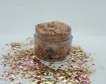 Rose Gold Biodegradable Glitter Gel - Cosmic Goo, Eco Friendly