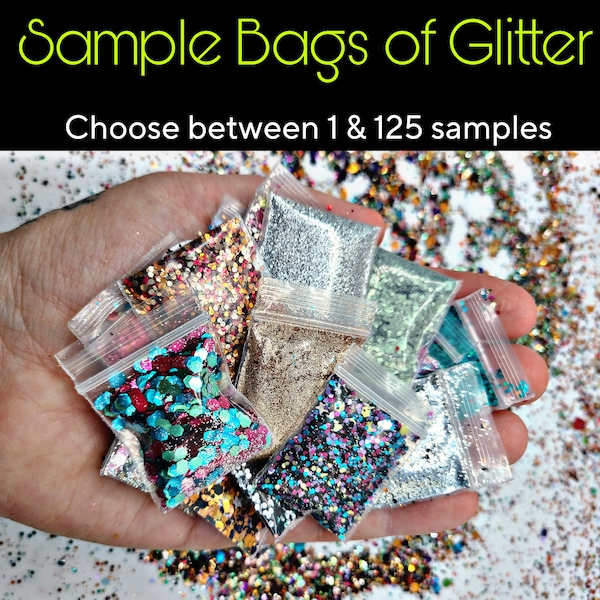 Biodegradable Glitter Samples | Body Glitter | Festival Glitter | Candle Glitter | Soap Glitter