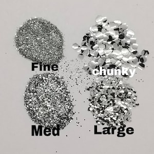 Biodegradable Glitter- SOLID COLORS- Extra fine- Fine-Medium- Large-Chunky - Eco Friendly Glitter