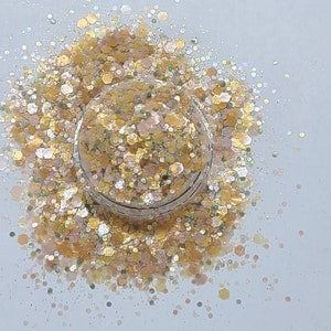 Biodegradable Glitter- 100% plastic free- Pure bioglitter-  Golden Hour signature blend