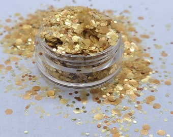 Biodegradable Glitter- Citrine. November Birthstone signature blend
