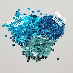 Biodegradable Glitter- SOLID COLORS- Extra fine- Fine-Medium- Large-Chunky - Eco Friendly Glitter