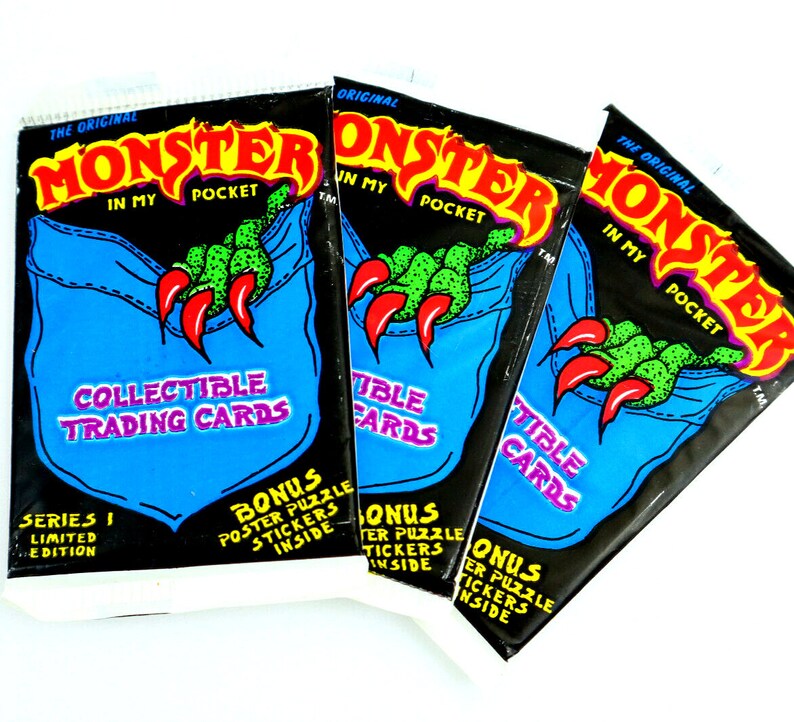 Monster in My Pocket Limited Edition Series 1 Trading Cards Etsy