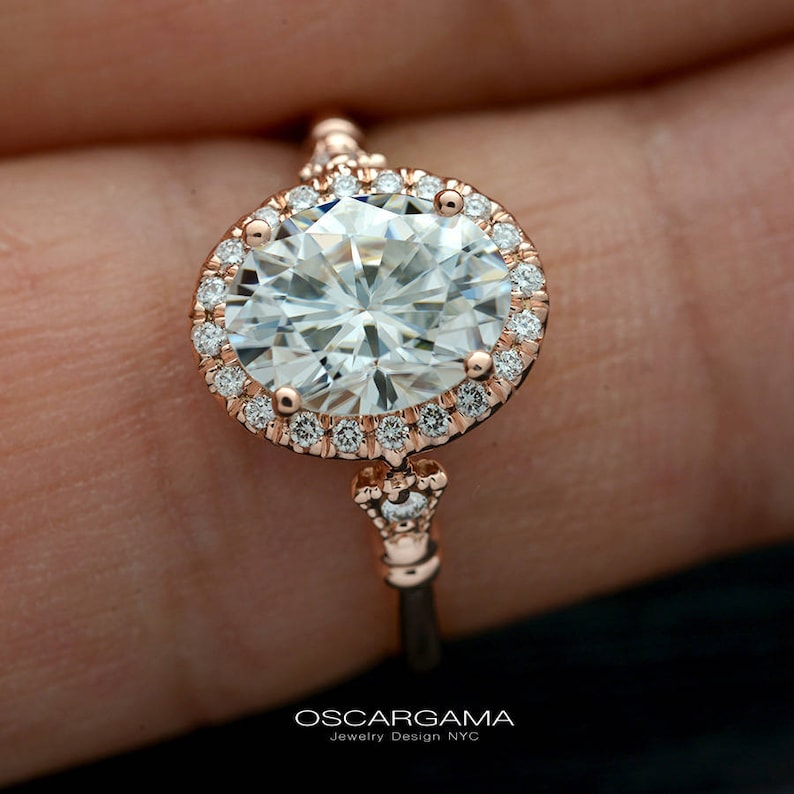 rose gold oval halo engagement rings rose gold oval halo engagement rings