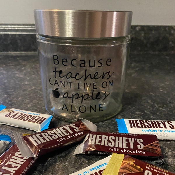 Teacher's Candy Jar Etsy New Zealand