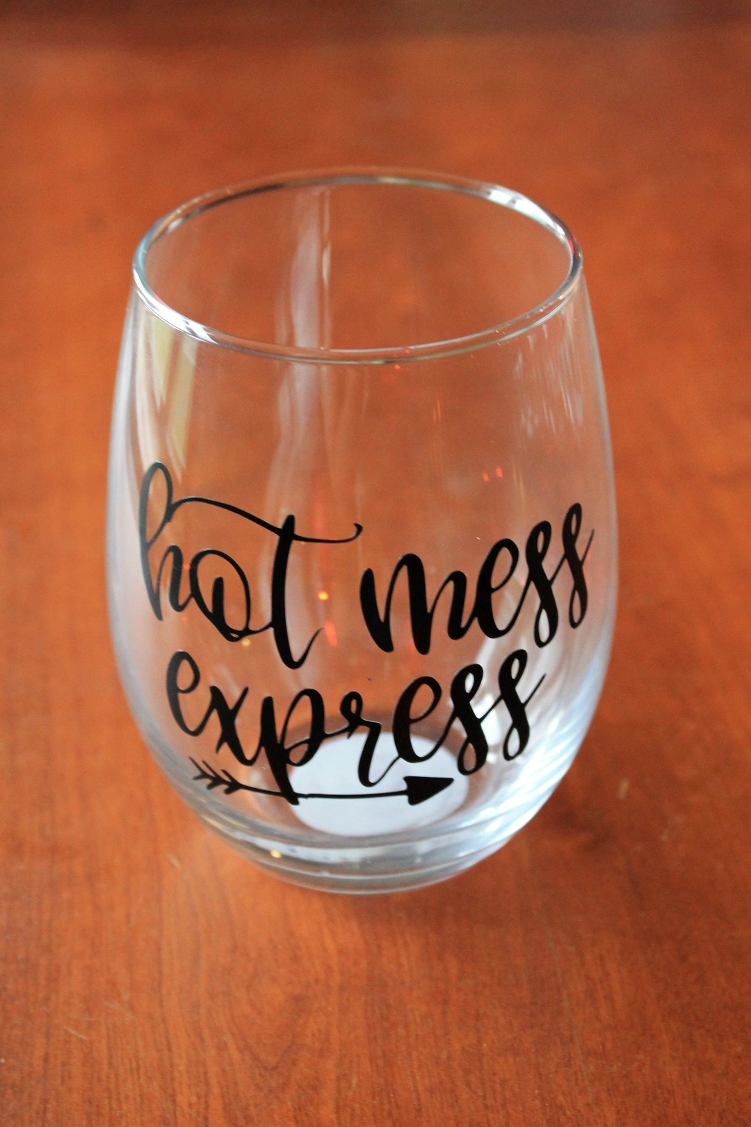 Hot Mess Express Stemless Wine Glass, Gifts for Her, Gifts for Best ...