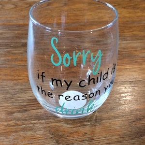 Teacher wine glass gift, daycare wine glass gift, wine gifts for teachers, teacher gifts, daycare gifts