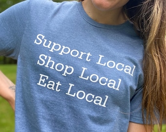 Camiseta de apoyo local: Compre regalos para pequeñas empresas