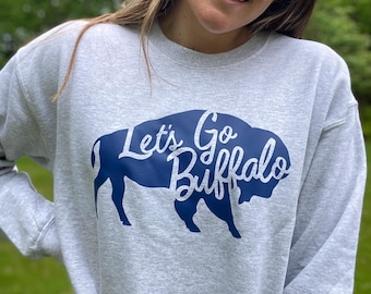 Let's Go Buffalo Football Sweatshirt, Game Day Apparel