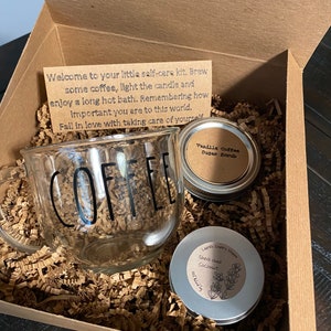Long distance care package, long distance friendship kit, long distance self care kit.