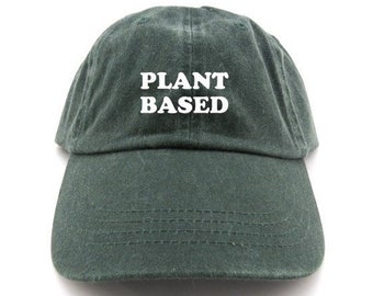 Plant Based Hat: Unisex Cotton Twill Vegan Dad Hat