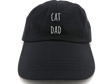 cat dad hat - dad hat - gifts for him - cat lover hat