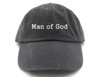 Man of God Hat - Christian Gift - Unisex Cotton Baseball Cap