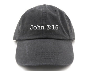 John 3:16 Hat - Christian Baseball Cap