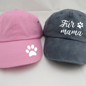fur mama hat - dog hat - dog lover hat - dog dad hat