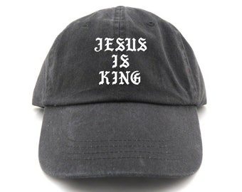 Jesus is king hat - dad hat - Christian hat - Christian gift - Jesus hat