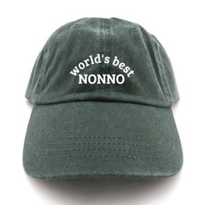 world&#39;s best nonno - gifts for grandpa - gifts for him - dad hat - father&#39;s day gift