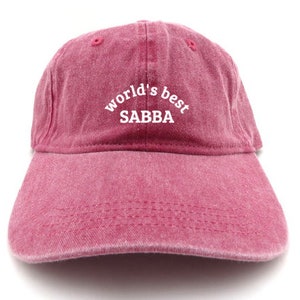 world&#39;s best sabba - gifts for grandpa - gifts for him - dad hat - father&#39;s day gift