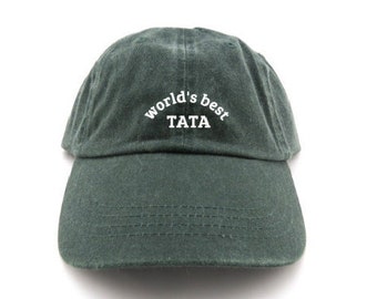 world's best tata - gifts for grandpa - gifts for him - dad hat - father's day gift