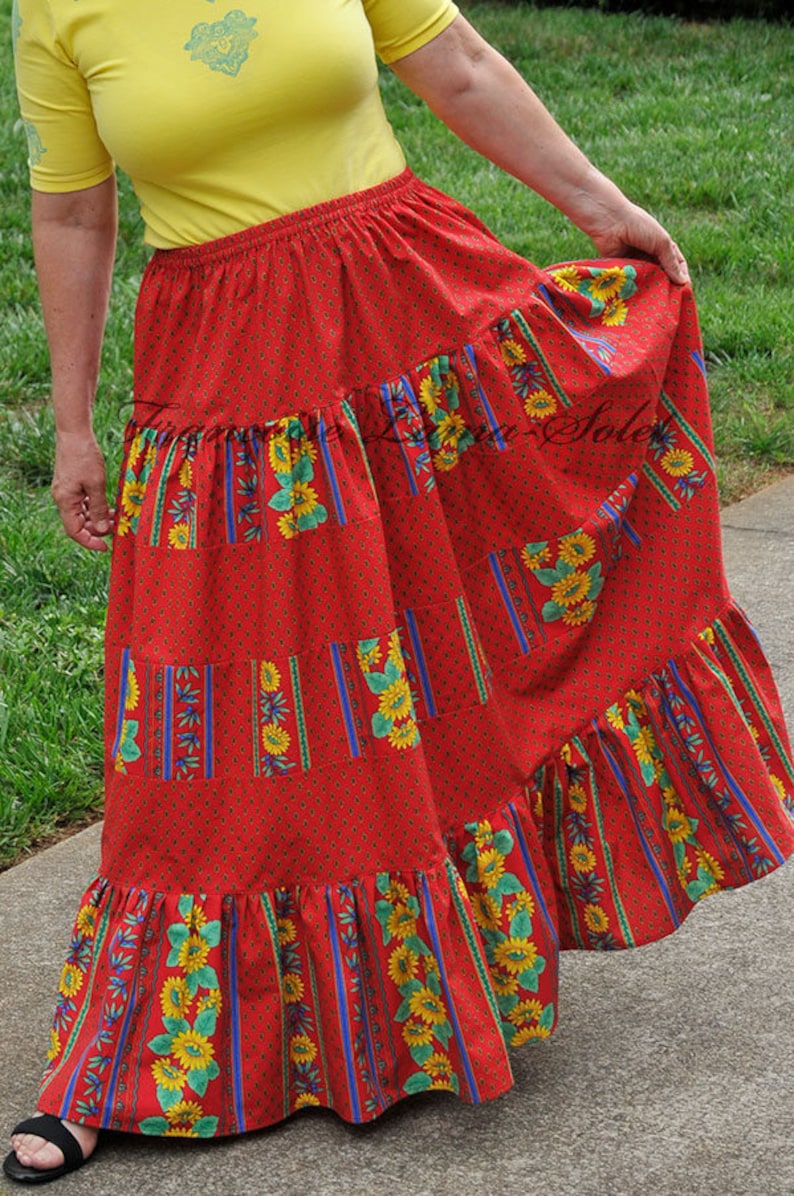 boho gypsy maxi skirt