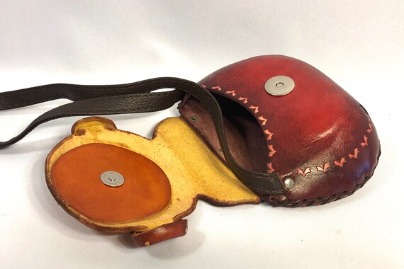 Leather Purse Monkey Design - Handmade - image 7