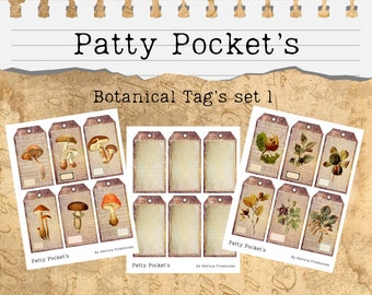 Botanical Tags, Set 1