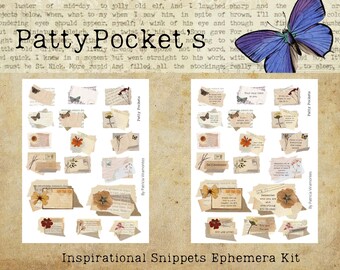 Inspirational Snippets Ephemera Kit